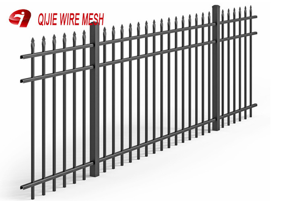 Czarne panele ogrodzeniowe z siatki drucianej Aluminiowa górna ogrodzenie z włócznią do użytku mieszkaniowego