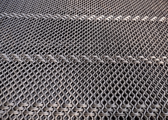 65mn Siatka druciana ze stali węglowej z długimi szczelinami, zapobiegająca zatykaniu się podłóg
